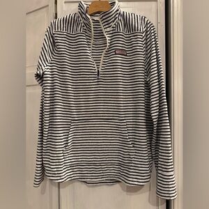 Vineyard Vines Navy and White Striped Pullover